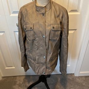 Alfani size XL faux Leather jacket